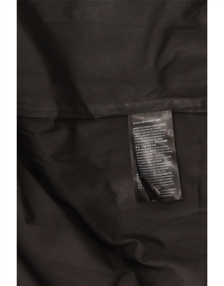 Giacca imbottita con cappuccio da uomo Calvin Klein Jeans UK 42 XL poliestere nero