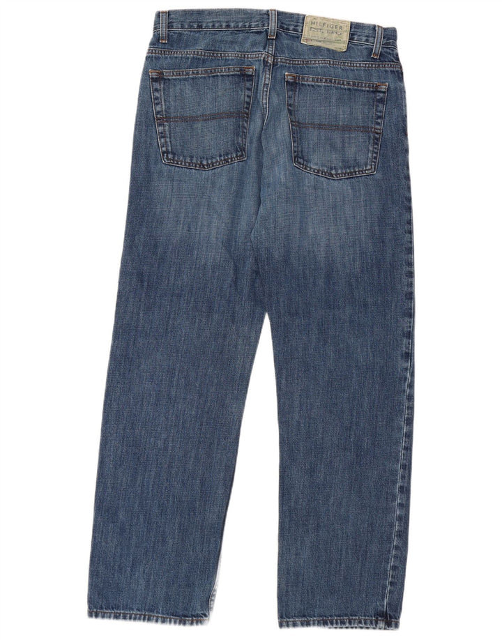 TOMMY HILFIGER Jeans dritti da uomo W31 L30 cotone blu