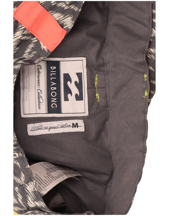 Pantaloni da sci da donna Billabong UK 14 Poliestere geometrico grigio medio