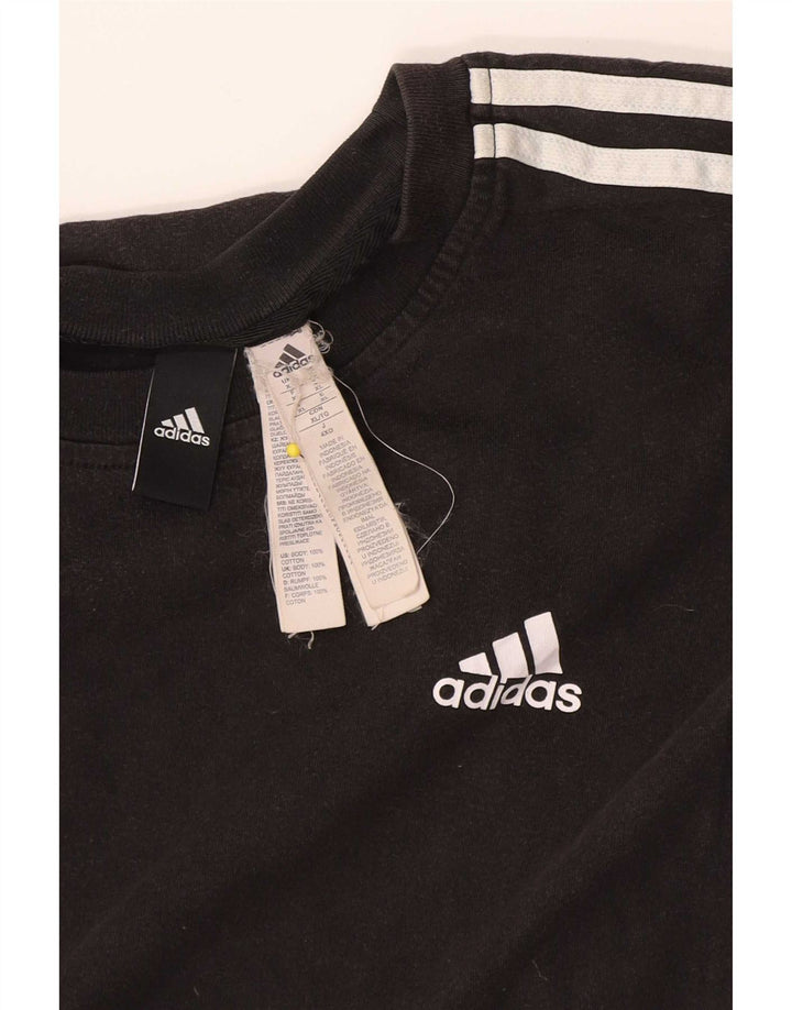 T-shirt da uomo Adidas Top XL in cotone nero