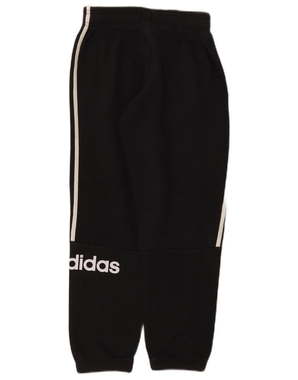 Pantaloni da tuta grafica da ragazzo Adidas Joggers 9-10 anni in cotone nero
