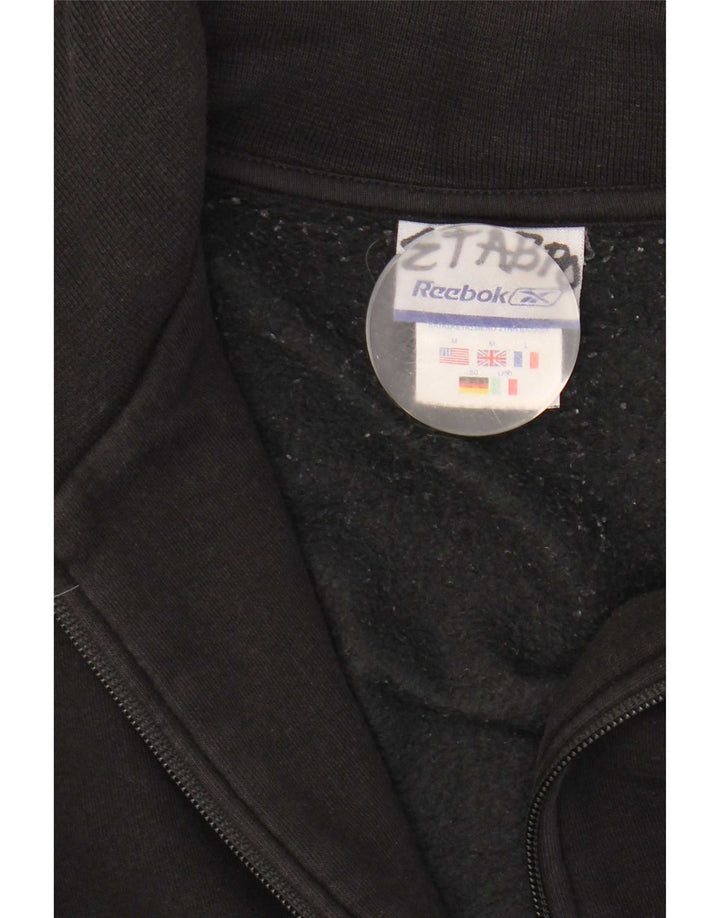 Giacca da ginnastica da uomo Reebok in cotone nero medio