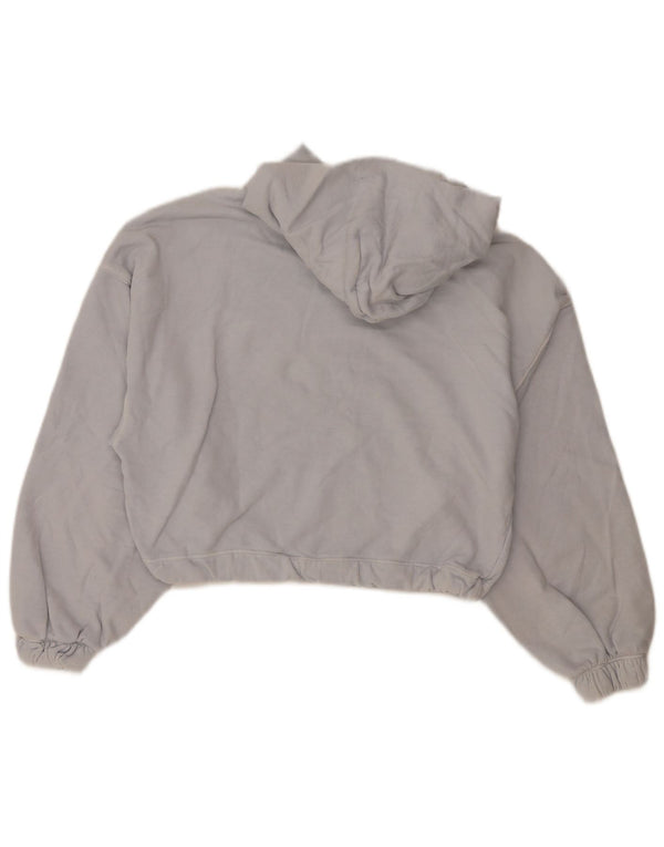 Maglione con cappuccio oversize corto da donna Tommy Hilfiger UK 2 2XS Grigio