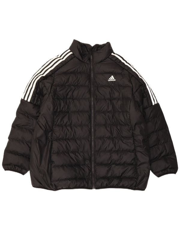 Giacca imbottita vestibilità ampia da donna Adidas UK 20/22 XL Sport in poliestere nero