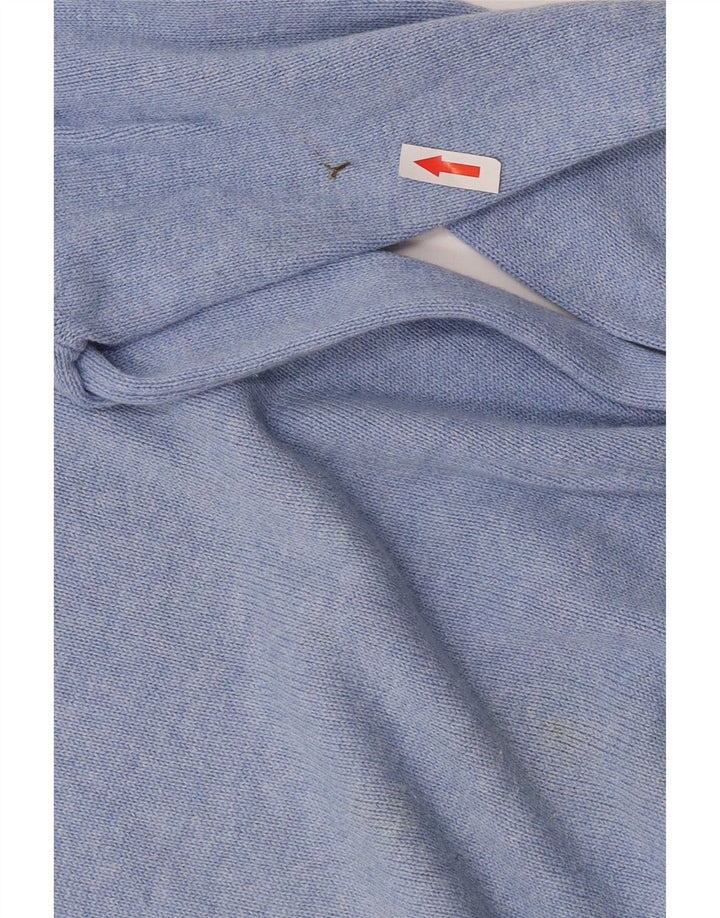 Maglione da uomo con scollo a V Marks & Spencer piccolo cotone blu