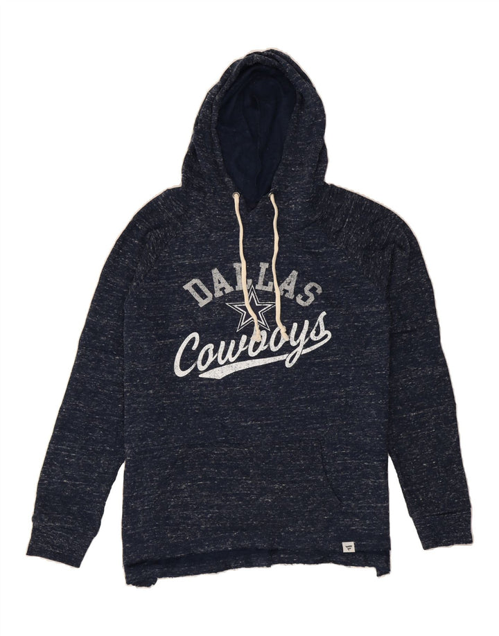 FANATICS Womens Oversized Hoodie Jumper UK 14 Medium Navy Blue Vintage Fanatics and Second-Hand Fanatics from Messina Hembry 