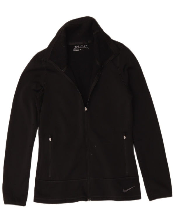 Giacca da tuta Nike Therma-Fit da donna UK 10 piccola poliestere nero