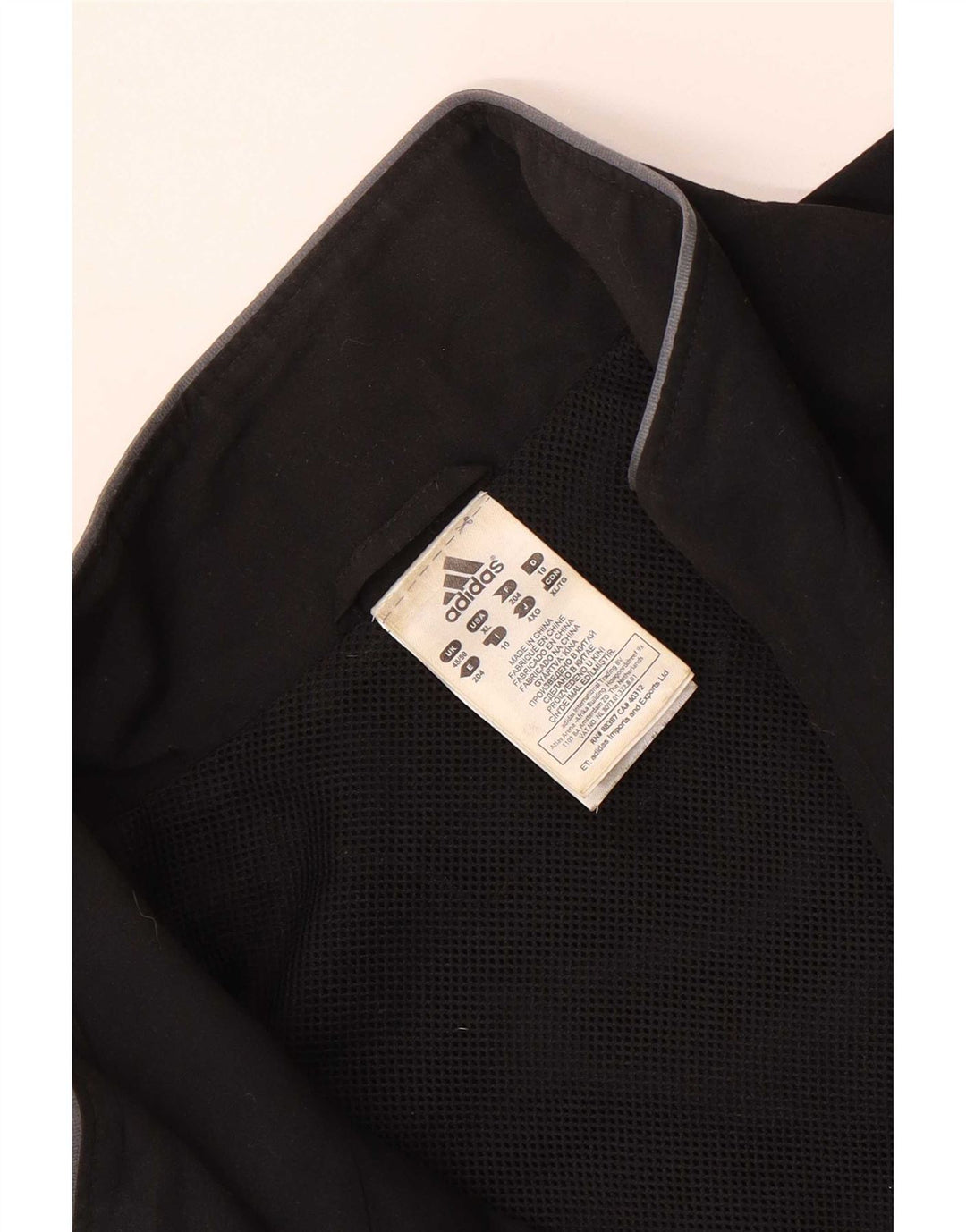 Giacca da tuta da uomo Adidas UK 48/50 XL poliestere nero