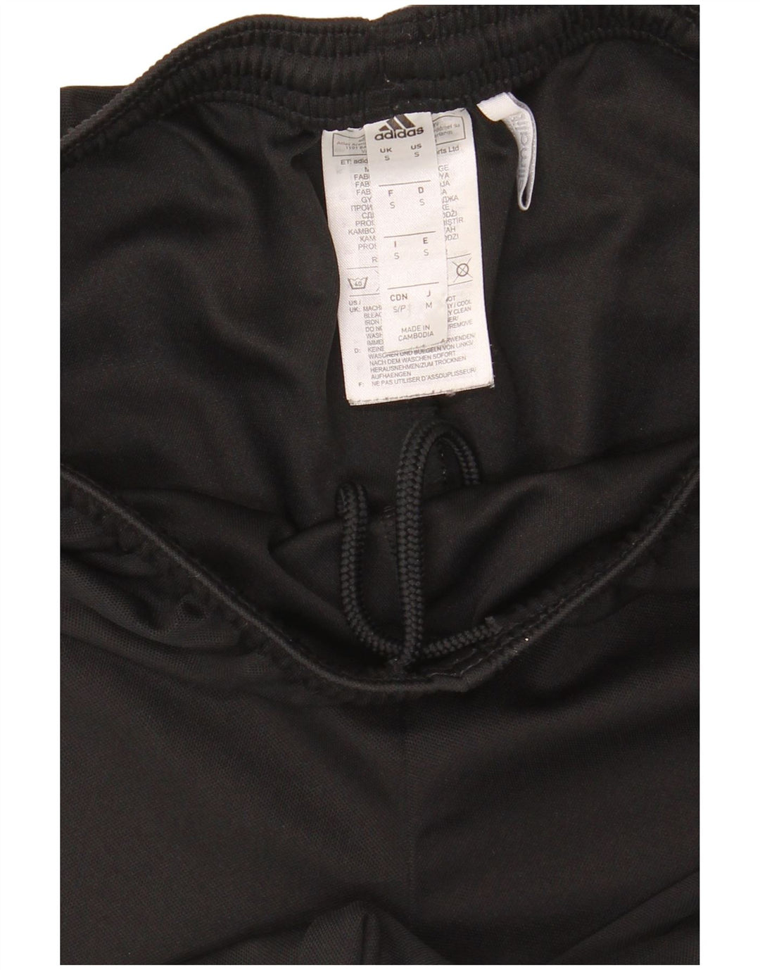Pantaloncini sportivi Adidas Climalite da uomo piccoli in poliestere nero