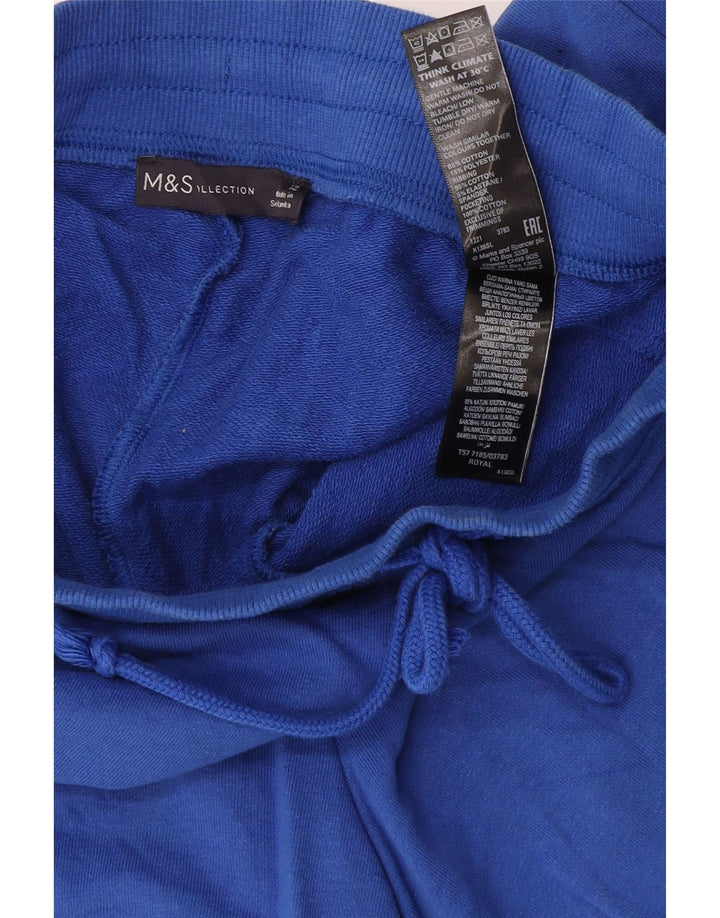 Pantaloncini sportivi da donna Marks & Spencer UK 12 cotone blu medio