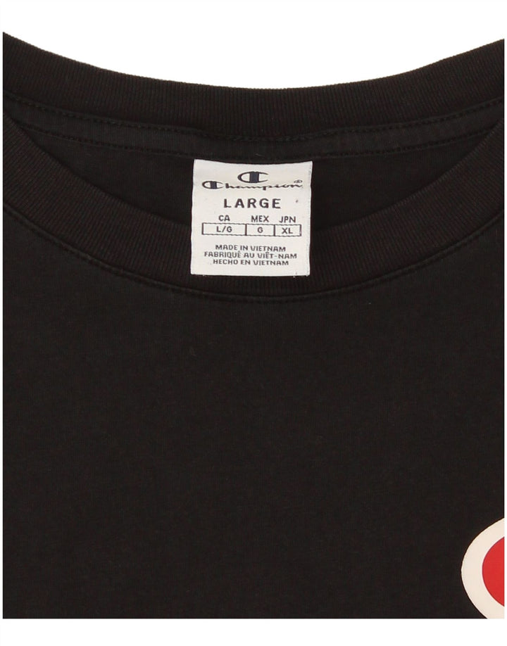 T-shirt grafica oversize da donna Champion Top UK 16 Large Nera