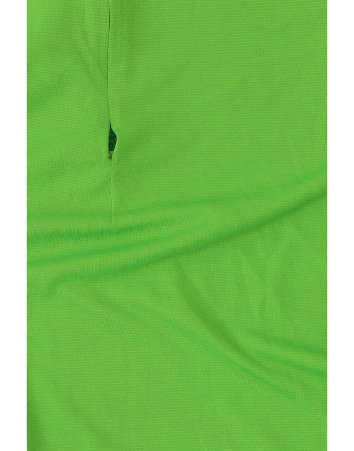 Adidas Maglia da tuta pullover con zip e collo da uomo UK 40/42 Poliestere verde medio