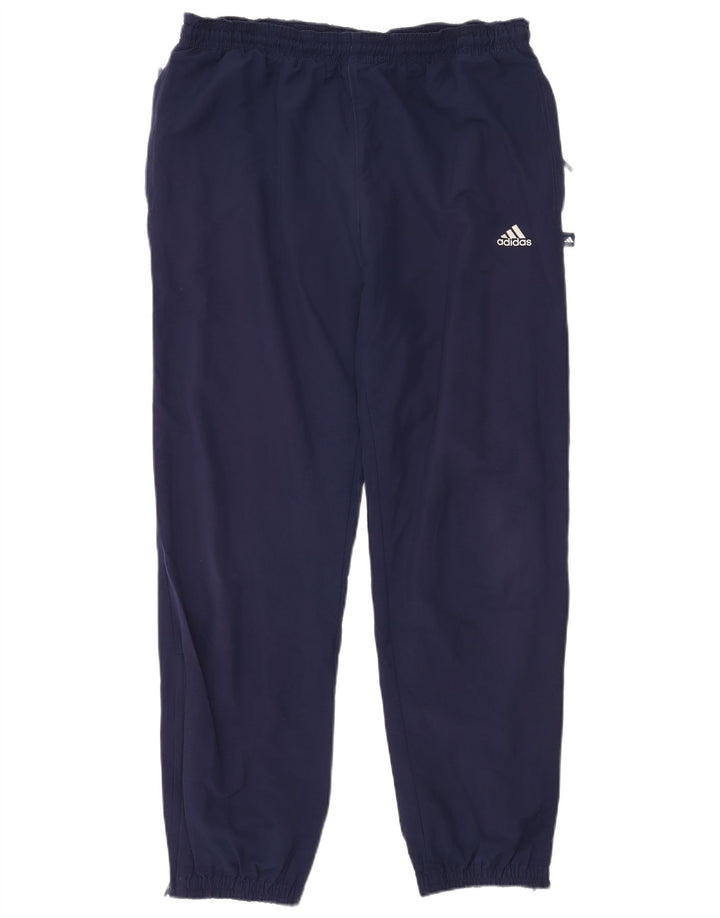Pantaloni da tuta da uomo Adidas Joggers grandi in poliestere blu navy