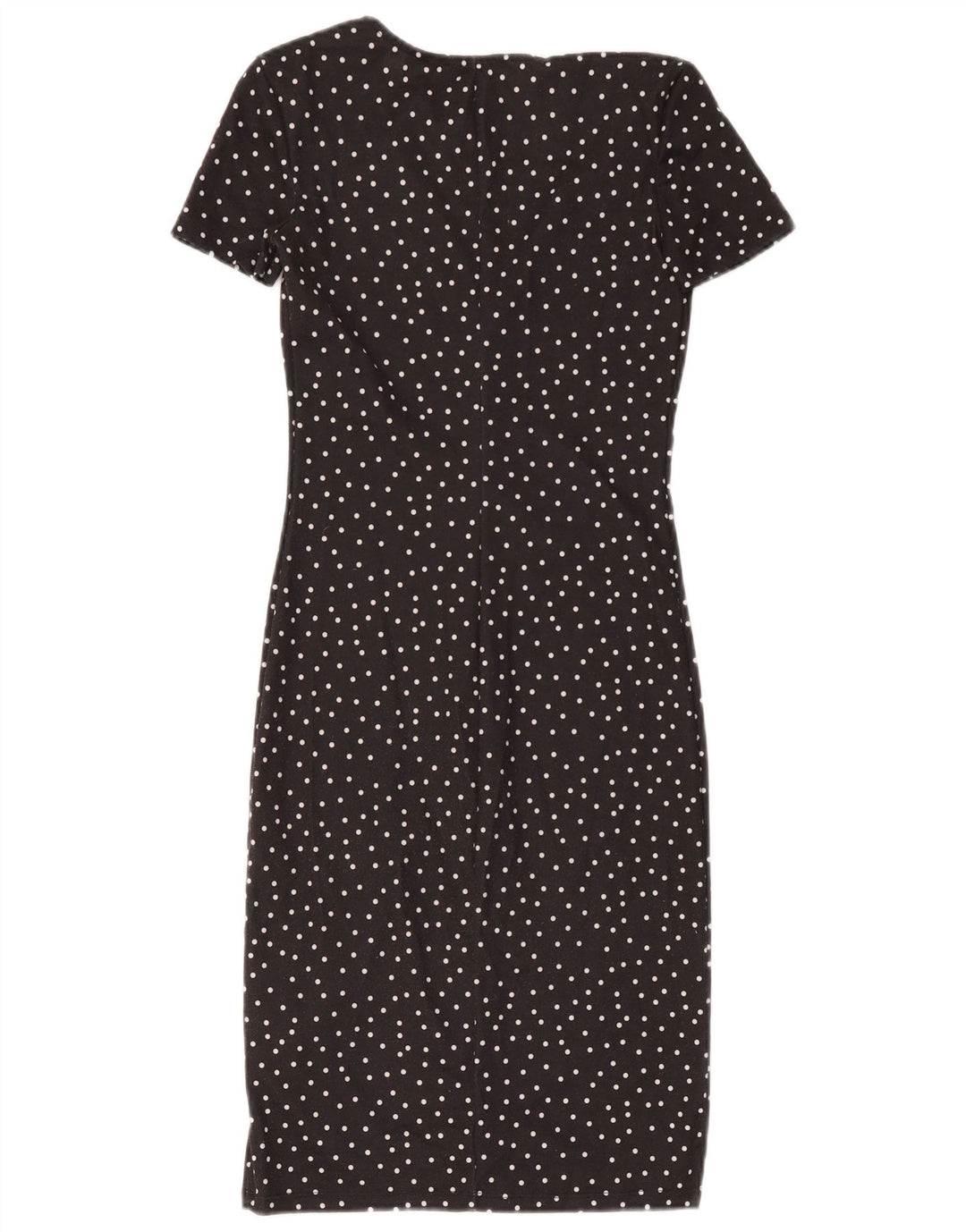 Abito tubino Zara da donna UK 8 piccolo poliestere nero a pois