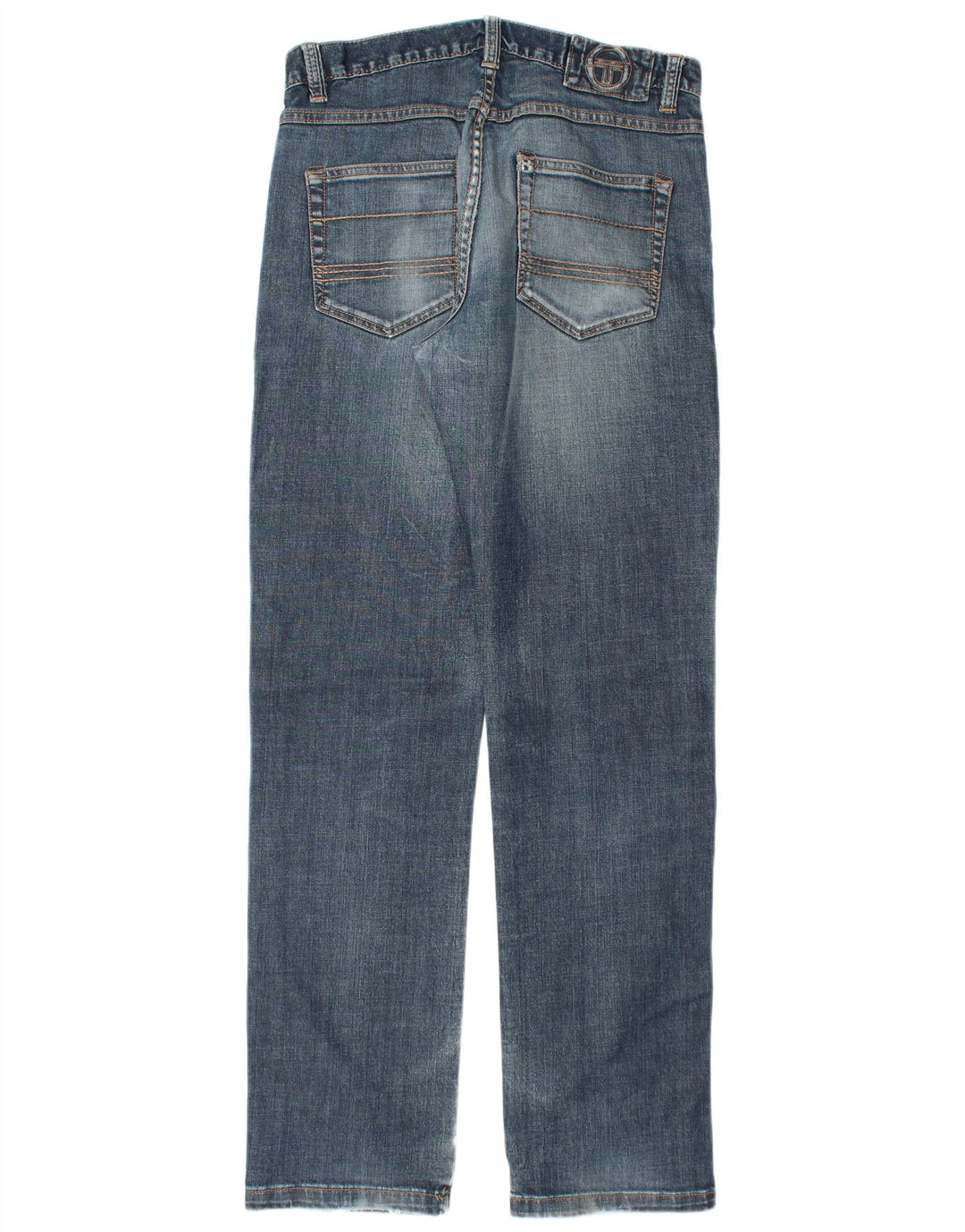 SERGIO TACCHINI Jeans dritti da uomo W34 L34 Blu Cotone