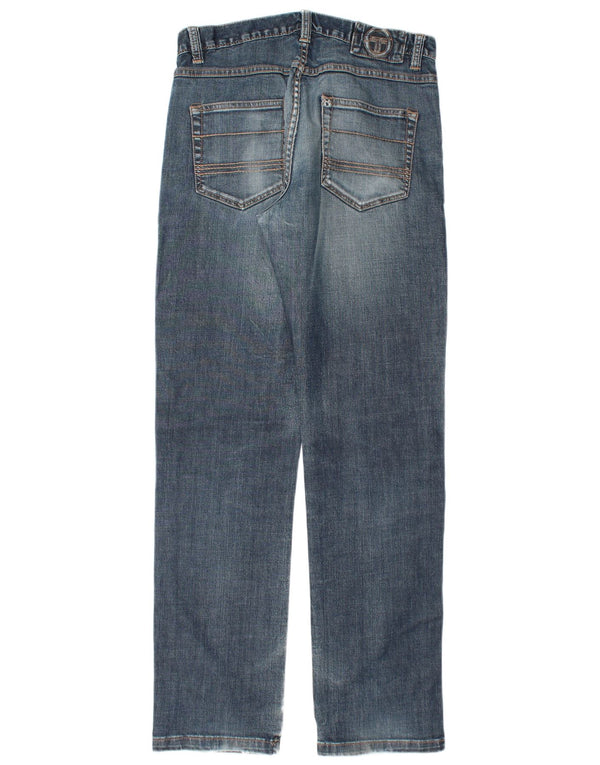 SERGIO TACCHINI Jeans dritti da uomo W34 L34 Blu Cotone