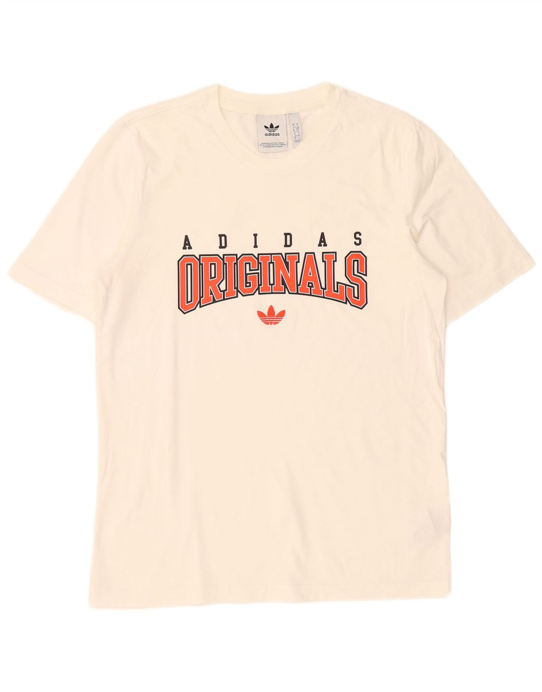 T-shirt grafica da uomo Adidas Top piccola in cotone bianco