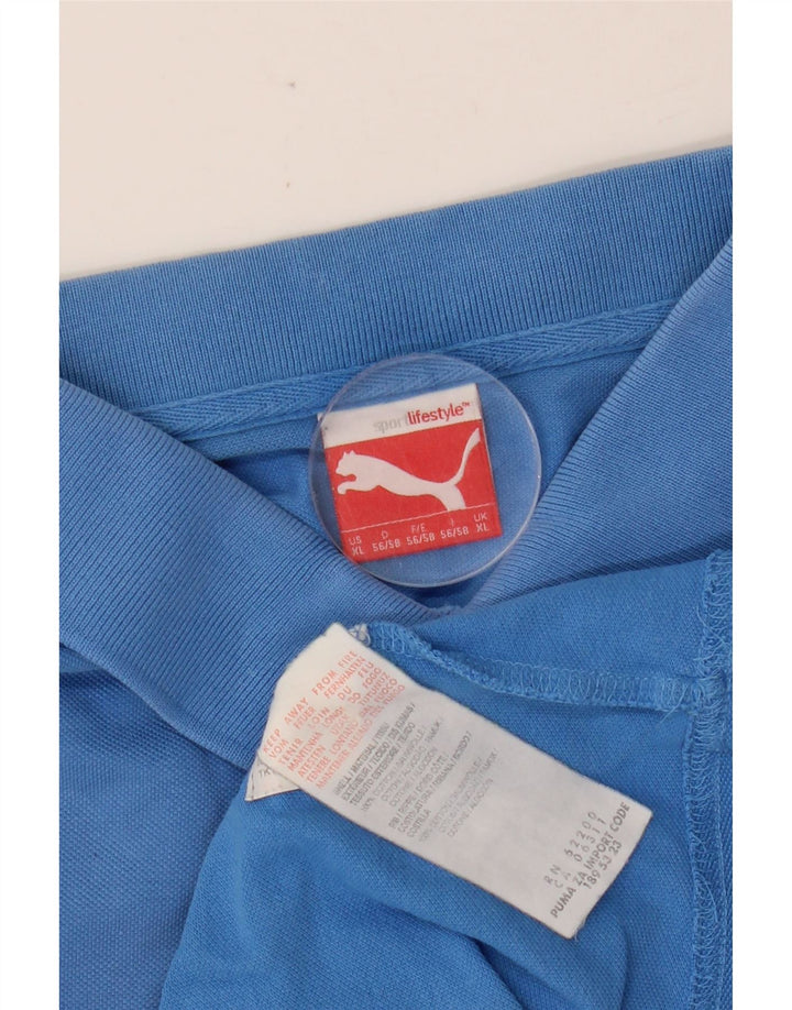 Polo PUMA da uomo XL in cotone blu