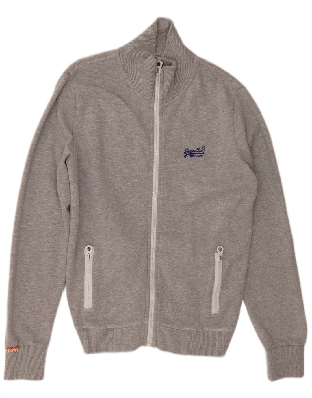Giacca da tuta da uomo SUPERDRY Poliestere grigio medio