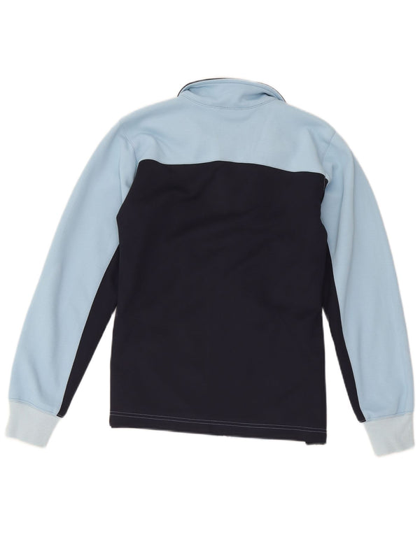 Giacca da tuta da donna Adidas UK 12 Medium Blu Navy Colourblock