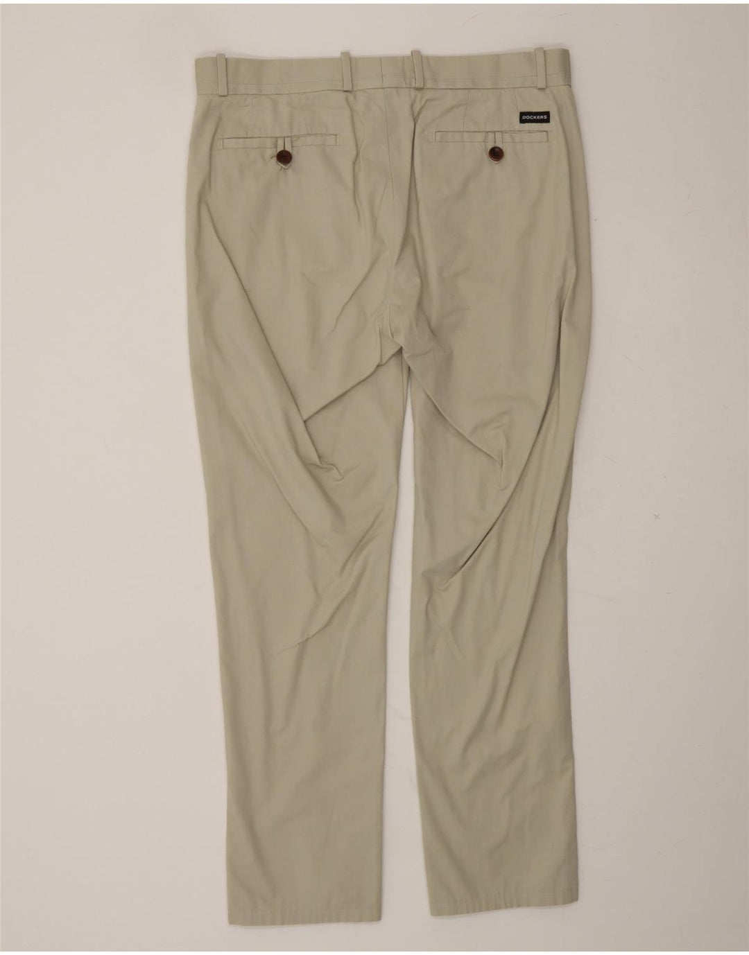 DOCKERS Mens Slim Chino Trousers W34 L34 White Cotton Vintage Dockers and Second-Hand Dockers from Messina Hembry 