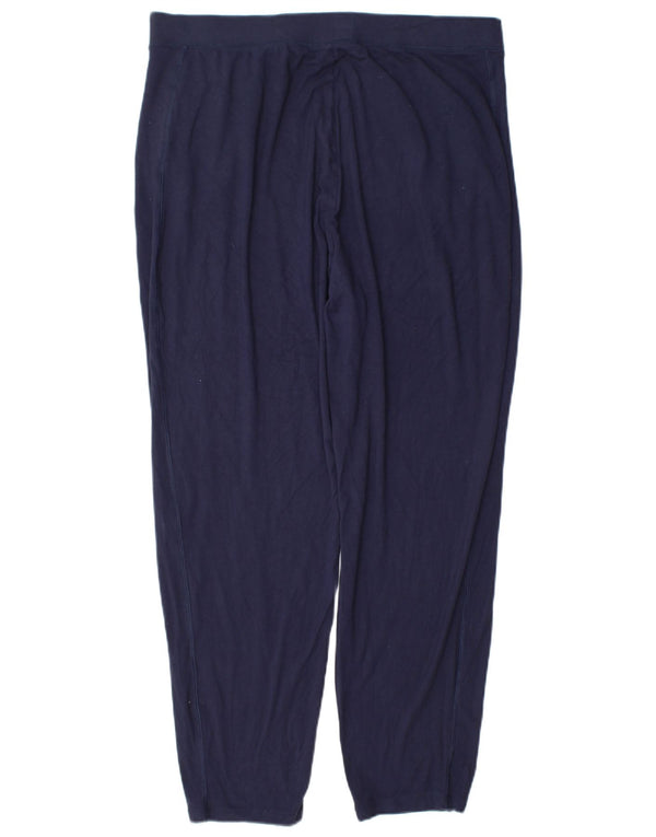 Pantaloni da tuta da donna Marks & Spencer UK 16 Large in viscosa blu navy