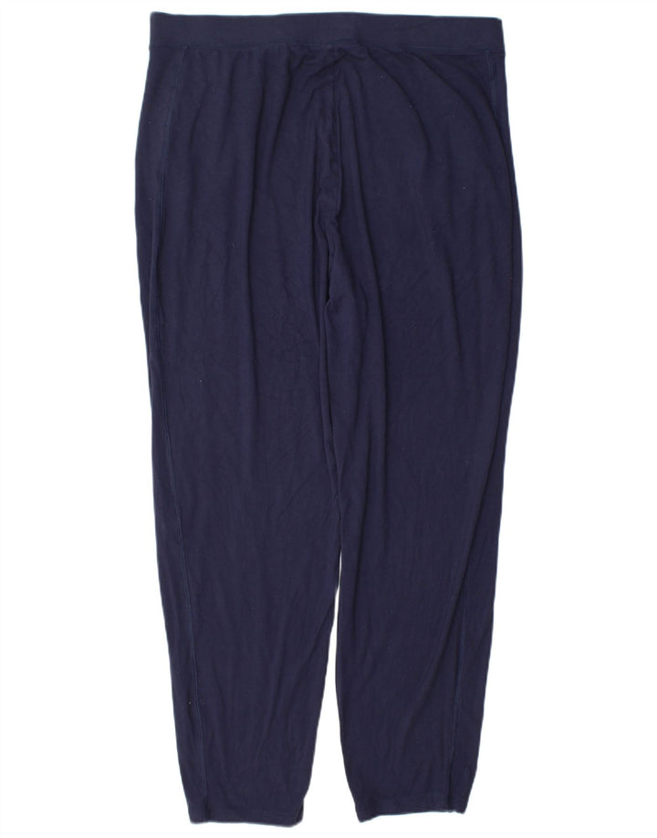 Pantaloni da tuta da donna Marks & Spencer UK 16 Large in viscosa blu navy