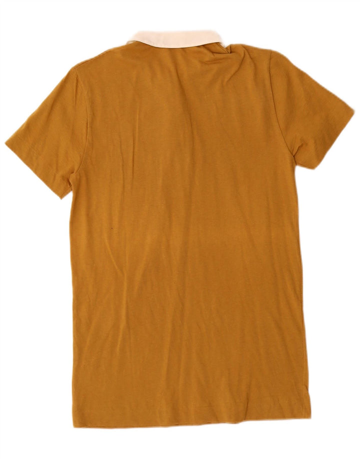 Polo da donna BENETTON UK 6 XS in cotone color block marrone