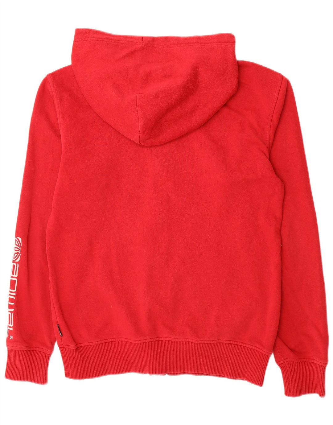 ANIMAL Mens Graphic Zip Hoodie Sweater Small Red
