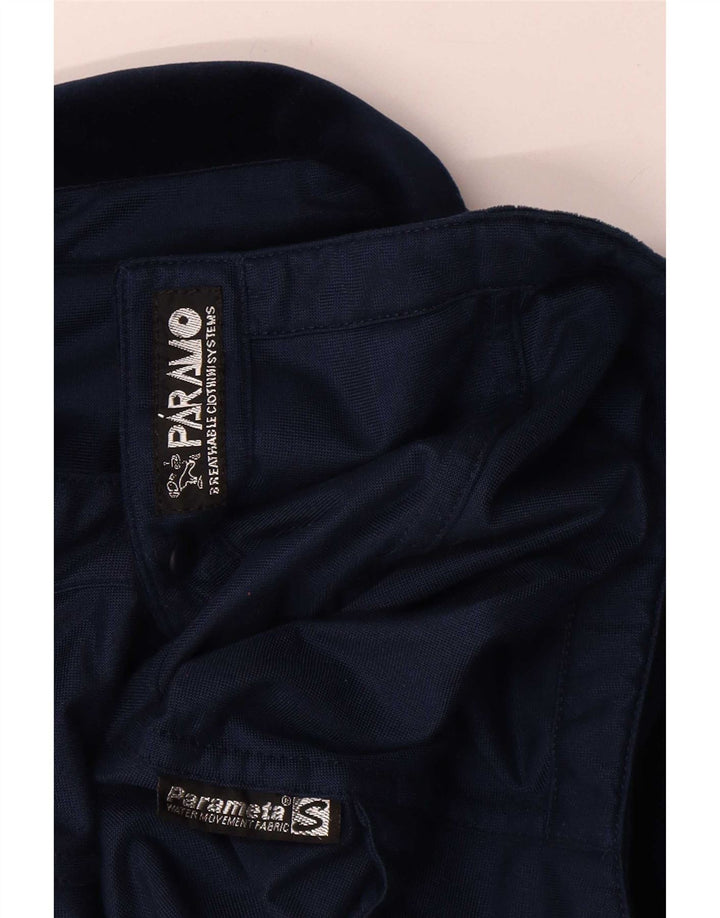 Camicia oversize in velluto oversize da donna Paramo UK 10 piccola blu navy