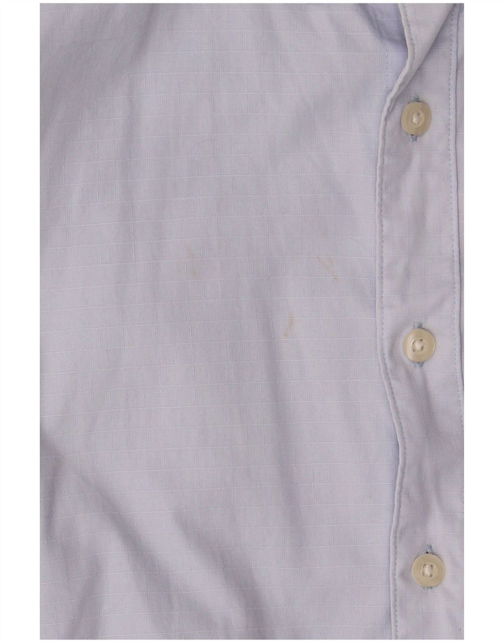 Camicia casual da uomo Farah XL in cotone a quadri blu