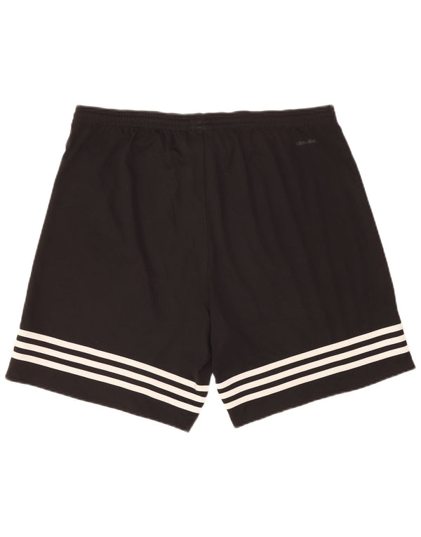 Pantaloncini sportivi Adidas Climalite da uomo grandi in poliestere nero