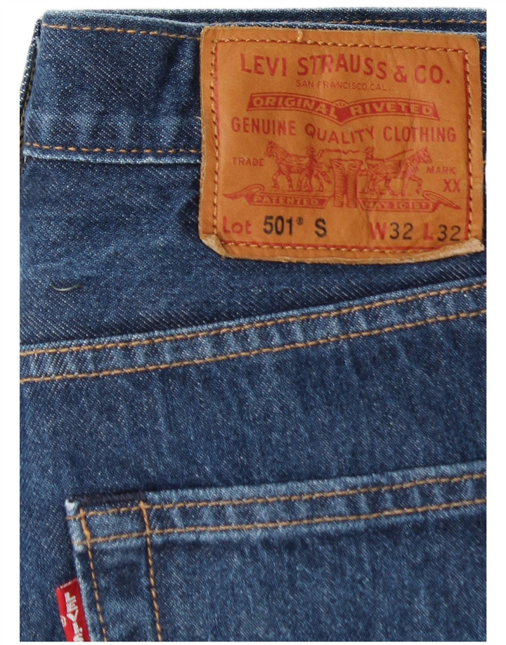 LEVI'S Jeans dritti da uomo 501 W32 L29 cotone blu