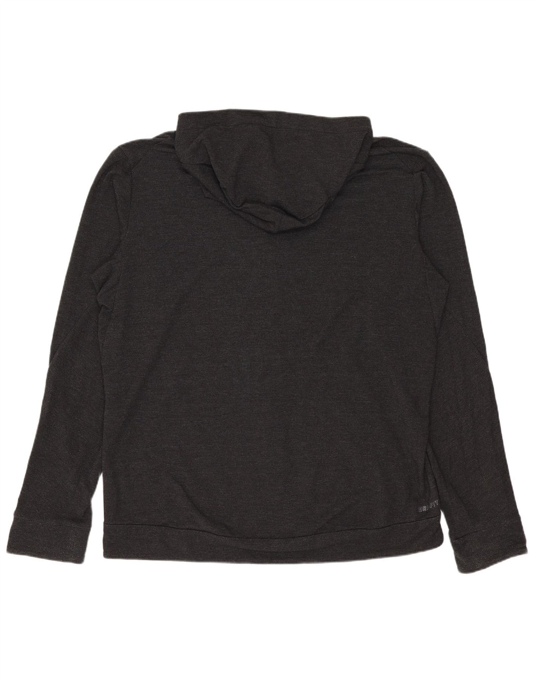 Felpa con cappuccio e zip Nike Dri Fit da uomo, grande, in rayon grigio
