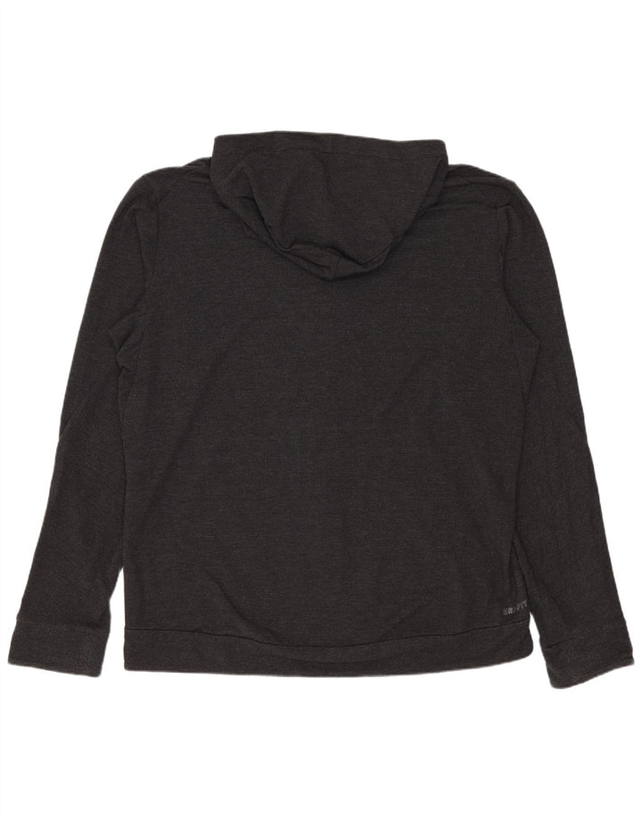 Felpa con cappuccio e zip Nike Dri Fit da uomo, grande, in rayon grigio