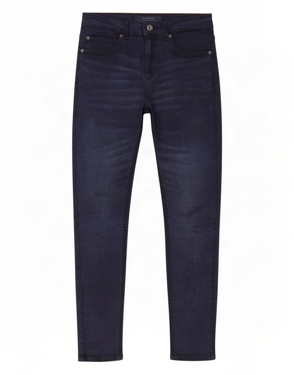 Pantaloni casual skinny da uomo Zara medi W30 L30 blu navy