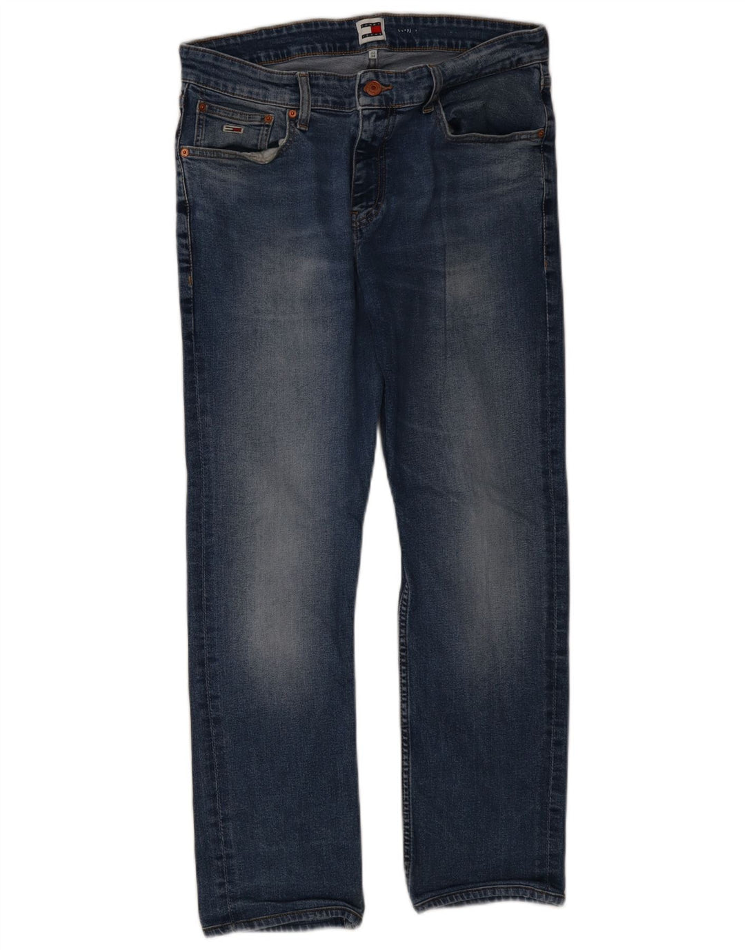 Jeans dritti da uomo Tommy Hilfiger W32 L27 cotone blu