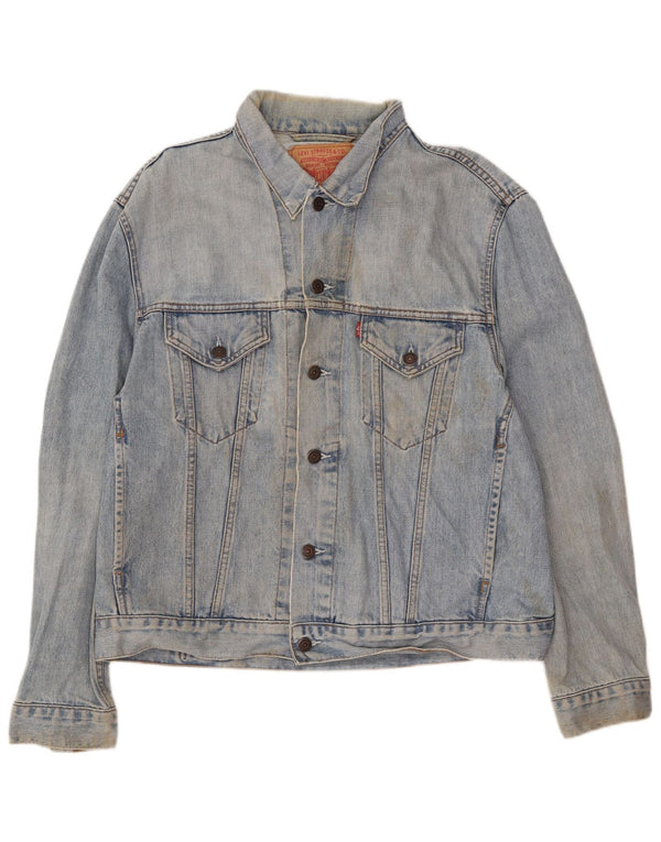 Giacca di jeans da uomo Levi's UK 40 grande cotone blu