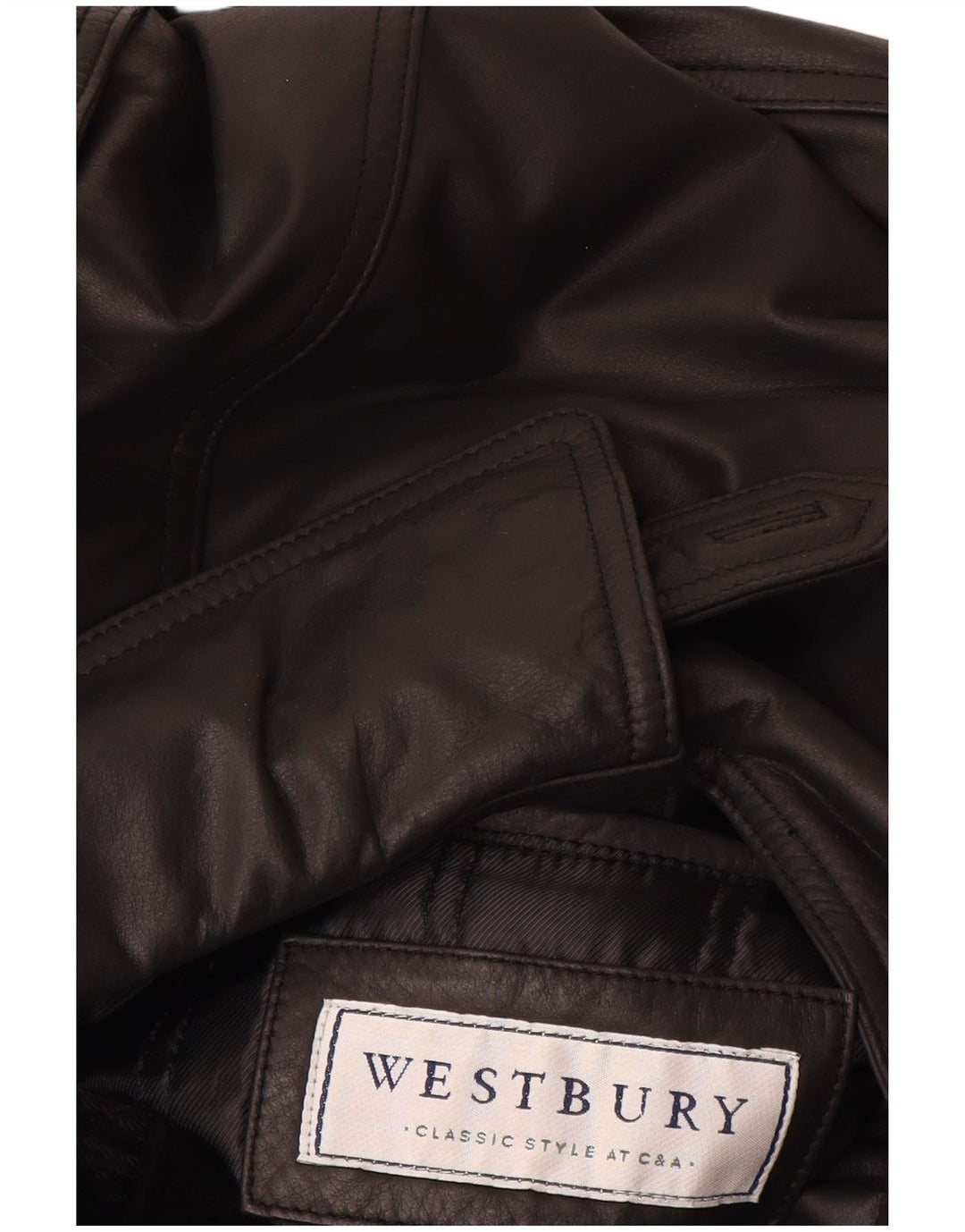Trench in pelle da uomo WESTBURY IT 52 XL Pelle nera