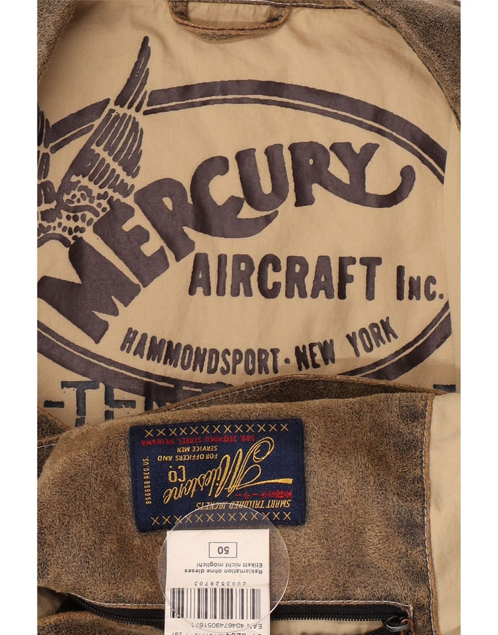 Giacca in denim da uomo Mercury IT 50 Large in cotone marrone