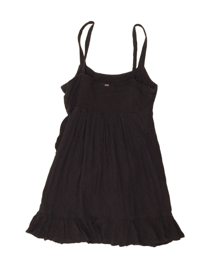 O'NEILL Womens Sundress UK 14 Large Black Viscose Vintage O'Neill and Second-Hand O'Neill from Messina Hembry 