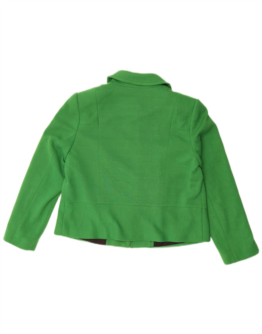 Giacca blazer a 4 bottoni Marks & Spencer da donna UK 16 grande poliestere verde