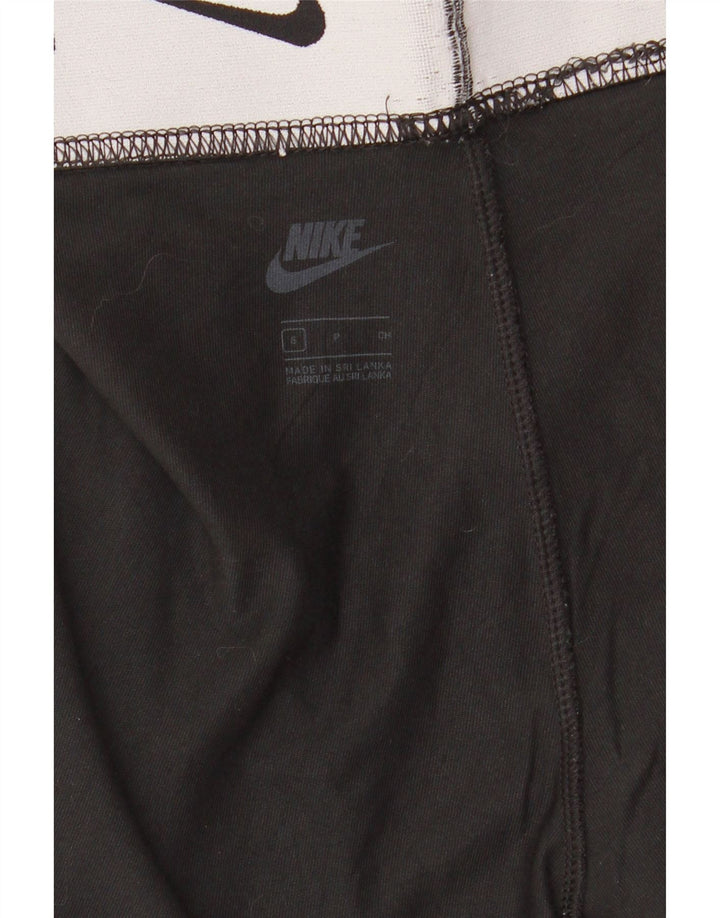 Leggings grafici NIKE da donna UK 8 piccoli neri