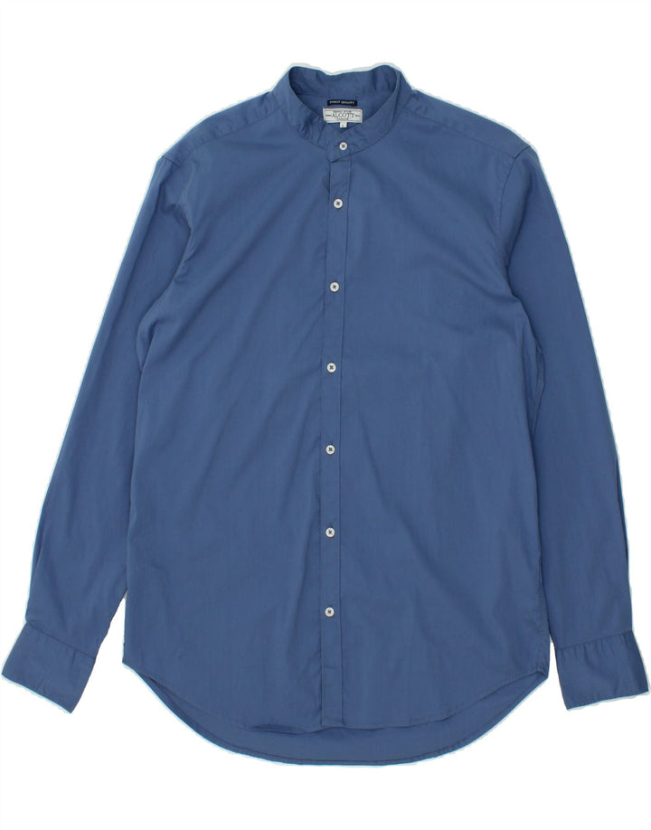 ALCOTT Mens Shirt Large Blue Cotton Vintage Alcott and Second-Hand Alcott from Messina Hembry 