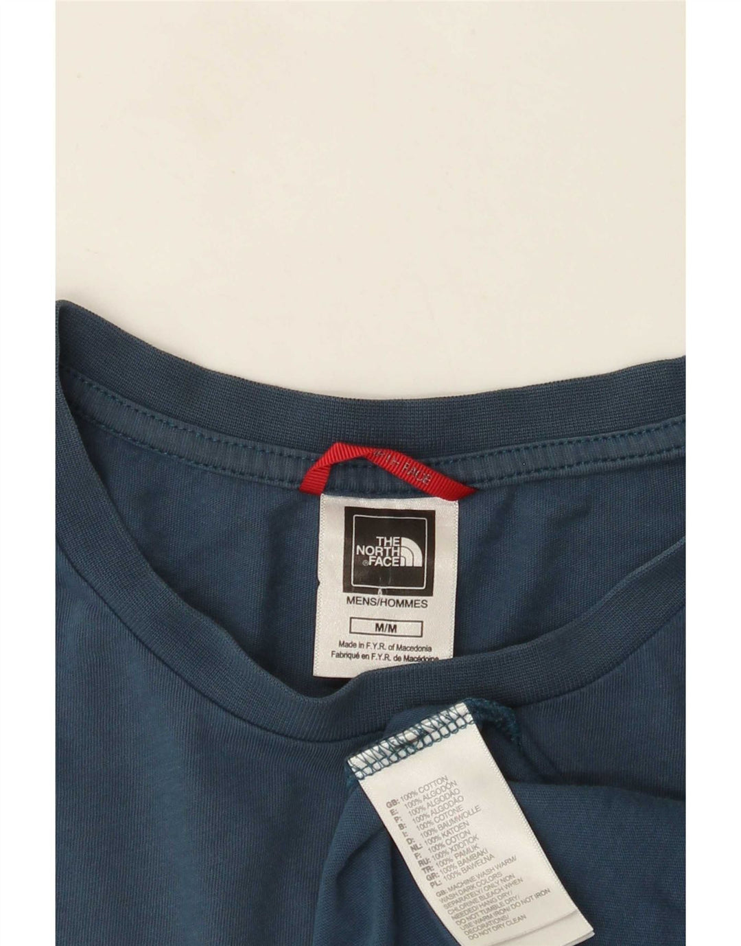 T-shirt grafica da uomo The North Face Top in cotone blu medio
