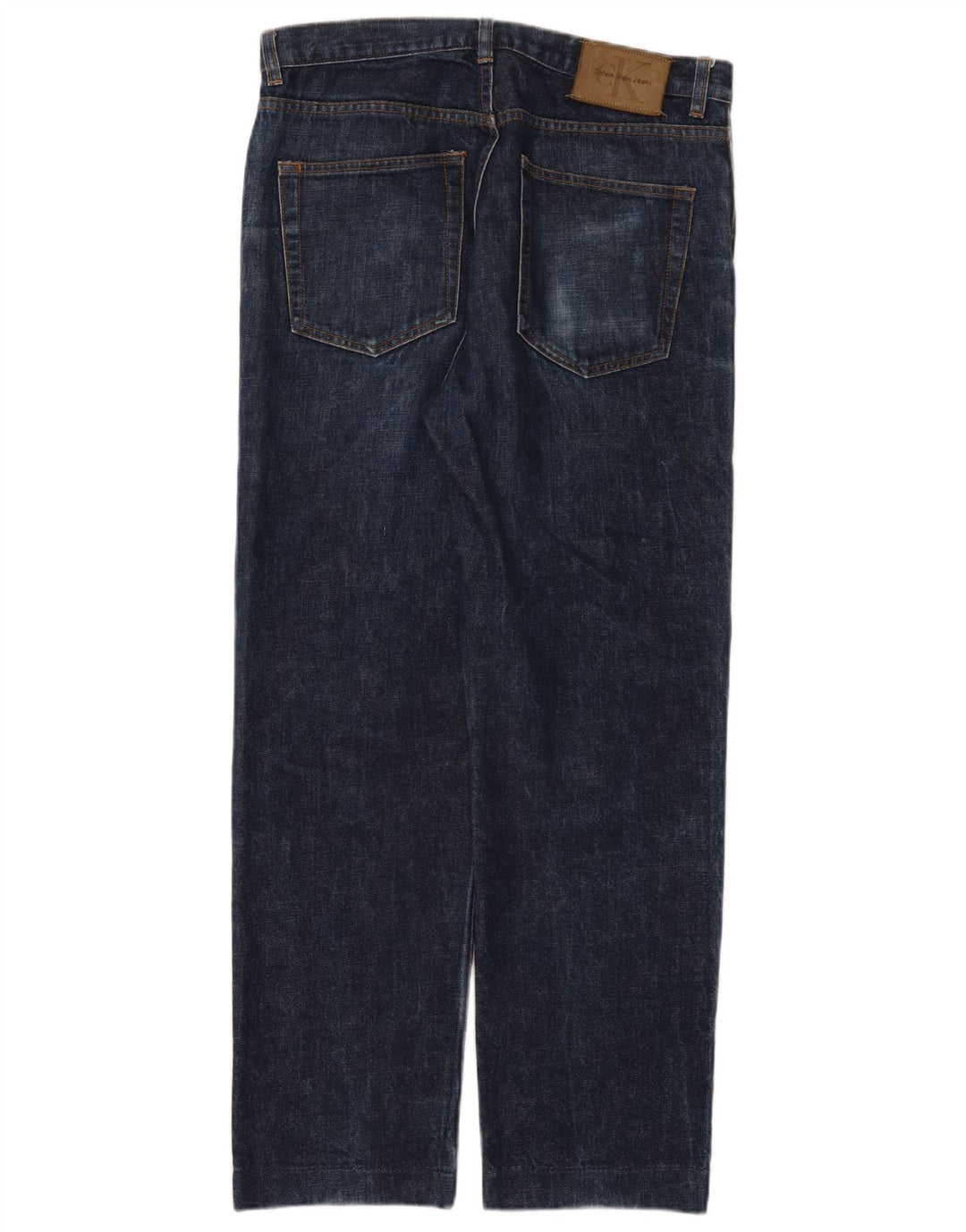 Jeans dritti da uomo Calvin Klein W33 L29 cotone blu