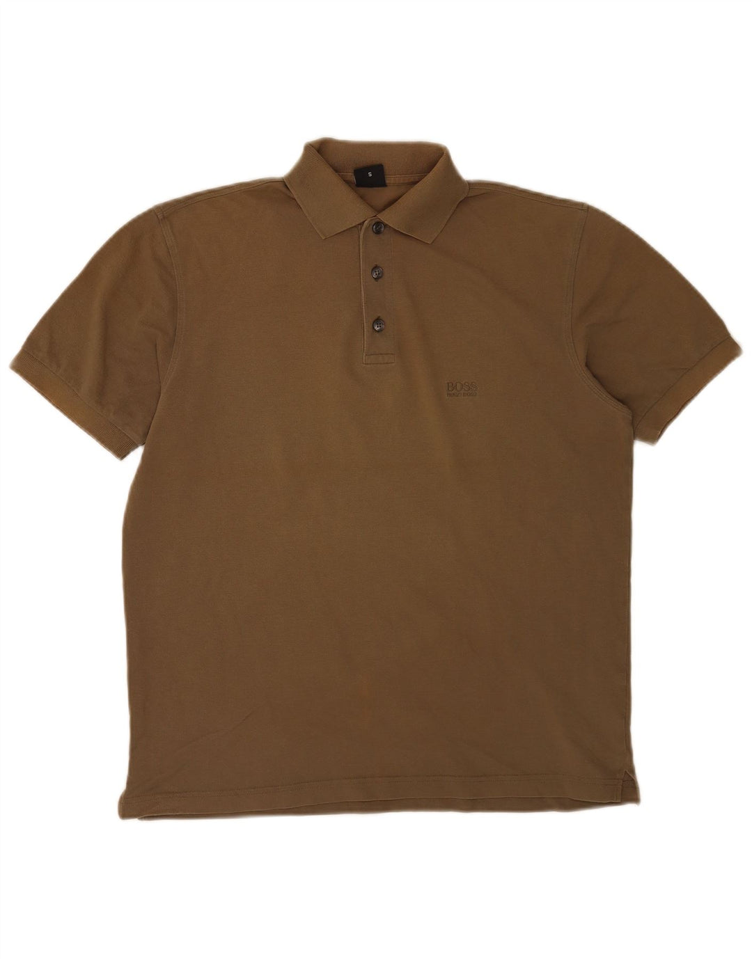 Polo da uomo Hugo Boss piccola in cotone kaki