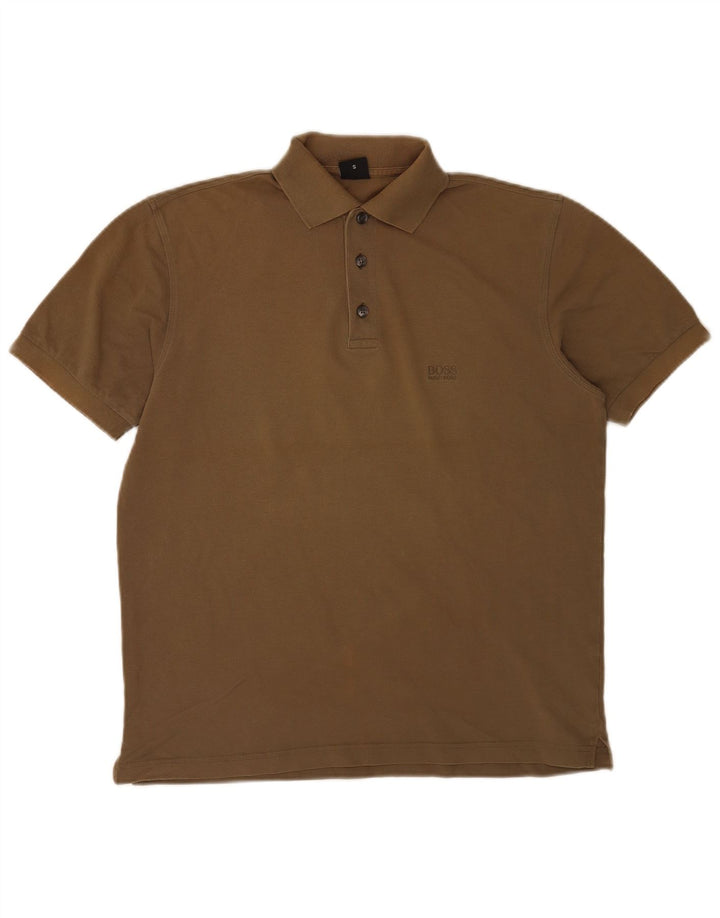 Polo da uomo Hugo Boss piccola in cotone kaki