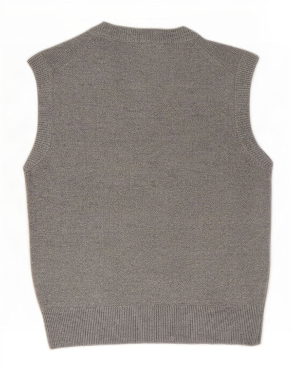 Marks & Spencer Womens Vest Tank Top UK 10 Small Grey Polyester