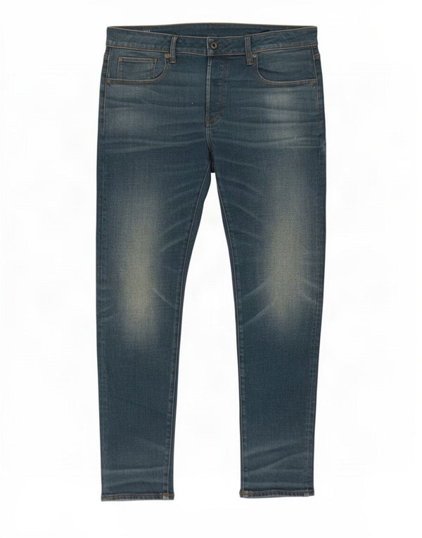 Jeans slim da uomo G-Star 3301 W34 L32 cotone blu